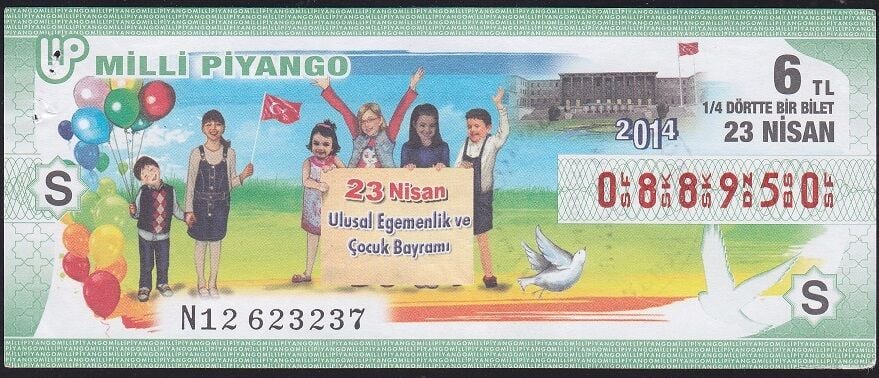 2014 23 Nisan Çeyrek Bilet - S Serisi
