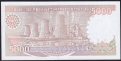 7.Emisyon 4.Tertip 5000 Lira I67 039424 Çilaltı