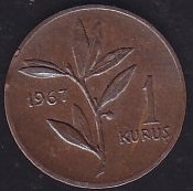 1967 Yılı 1 Kuruş