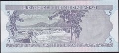 6.Emisyon 2.Tertip 5 Lira H32 191066 Çilaltı Çil