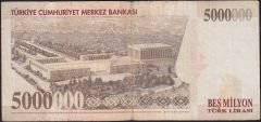 7.Emisyon 5 000 000 Lira H14 520726 Temiz