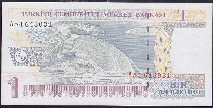 8.EMİSYON 1 YTL A54 643031 ÇİL