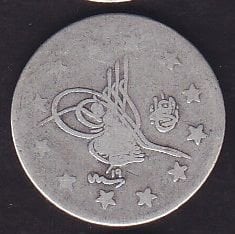 1293/19 Abdulhamid 2 Kuruş Gümüş
