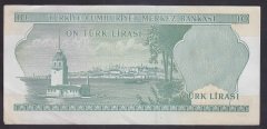 6.EMİSYON 2.TERTİP 10 LİRA K87 019520 ÇİLALTI