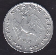 MACARİSTAN 10 FILLER 1980