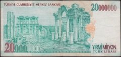 7.Emisyon 20 000 000 Lira A51 741472 Çok Temiz