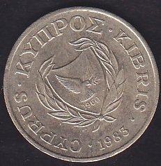 KIBRIS 2 CENT 1983 eski para değerleri