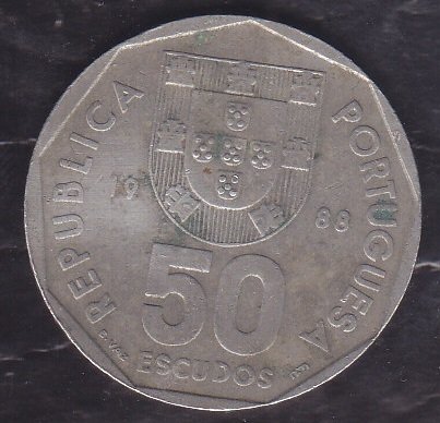 Portekiz 50 Escudos 1988