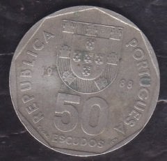 Portekiz 50 Escudos 1988