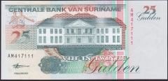 Suriname 25 Gulden 1998 Çil 111