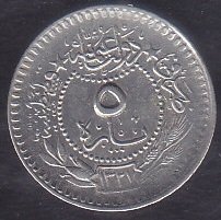 1327 / 4 Reşat 5 Para Çok Çok Temiz