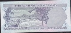 6.Emisyon 2.Tertip 5 Lira H27 393073 Çilaltı Çil