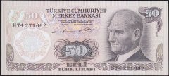 6.Emisyon 1.Tertip 50 Lira H74 271662 Çilaltı Çil
