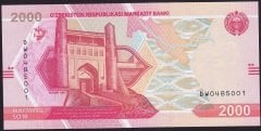 Özbekistan 2000 Som 2021 Çil