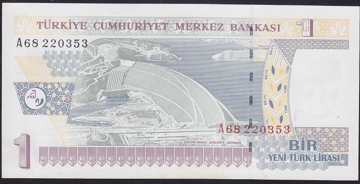 8.EMİSYON 1 YTL A68 220353 ÇİLALTI ÇİL