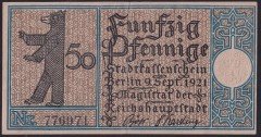 ALMANYA 50 PFENNİNG 1921 ÇİLALTI 15 NUMARA