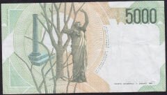 İtalya 5000 Lire 1985 Çok Temiz+