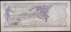 6.Emisyon 2.Tertip 5 Lira H89 217374 Çok Temiz