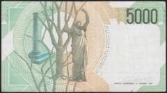 İtalya 5000 Lire 1985 Çok Temiz