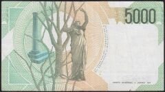 İtalya 5000 Lire 1985 Çok Temiz