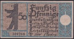 ALMANYA 50 PFENNİNG 1921 ÇÇT ÇİLALTI 8 NUMARA