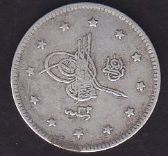 1293/32 Abdulhamid 2 Kuruş Gümüş