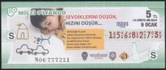 2014 9 Ocak Çeyrek Bilet - S Serisi