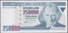 7.Emisyon 3.Tertip 250.000 Lira H73 124720 Çilaltı Çil