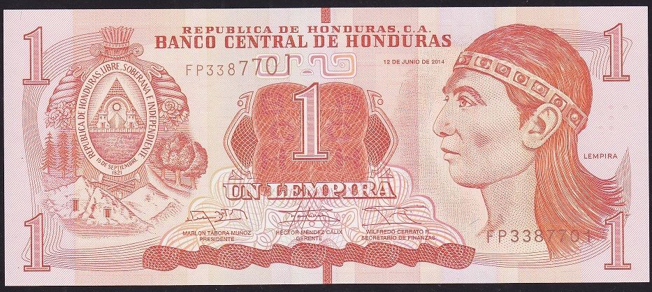 Honduras 1 Lempira 2014 Çil Pick 89b