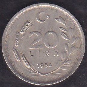 1984 YILI 20 LİRA