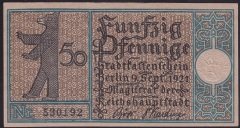 ALMANYA 50 PFENNİNG 1921 ÇİL 9 NUMARA