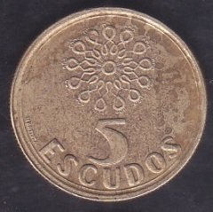 Portekiz 5 Escudos 1997