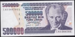 7.Emisyon 4.Tertip 500000 Lira L83 566793 Çil