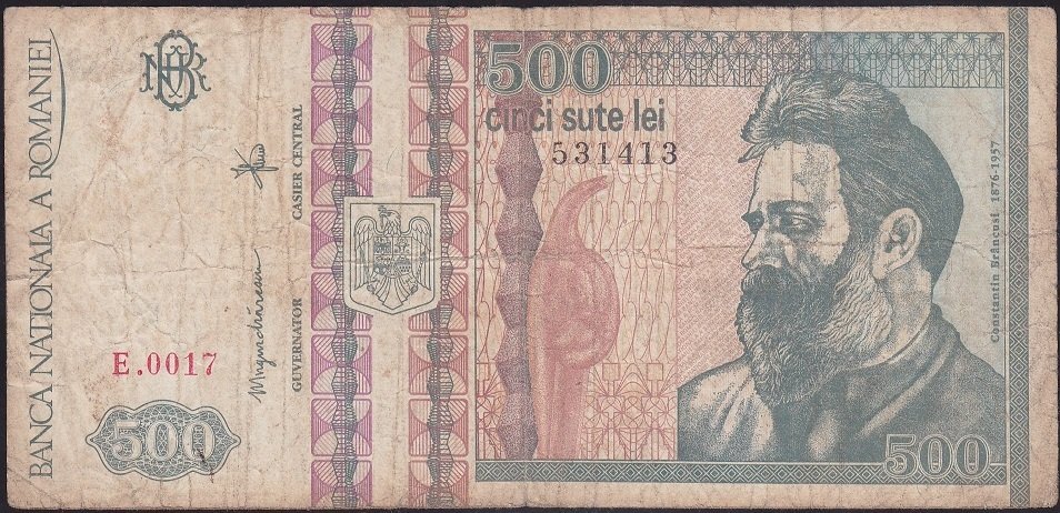 ROMANYA 500 LEİ 1992 TEMİZ