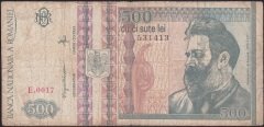 ROMANYA 500 LEİ 1992 TEMİZ