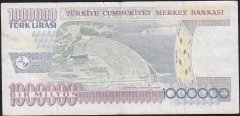 7.Emisyon 3.Tertip 1 000 000 Lira T44 770366 Çok Temiz
