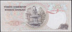 6.Emisyon 1.Tertip 50 Lira H69 008645 Çok Çok Temiz