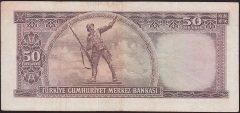 5.Emisyon 5.Tertip 50 Lira E12 062272 Çok Temiz+