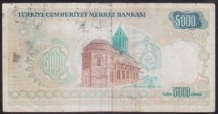 7.EMİSYON 1.TERTİP 5000 LİRA A19 214031 TEMİZ +