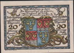 Almanya 20 Pfennig Notgeld 1921 Çilaltı Çil