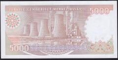 7.Emisyon 4.Tertip 5000 Lira H60 456514 Çilaltı Çil