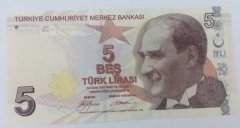 9.EMİSYON 5 LİRA 1.TERTİP A652 468366 ÇİL