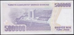 7.Emisyon 4.Tertip 500000 Lira L77 958023 Çil