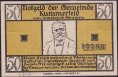 Almanya 50 Pfennig Notgeld 1920 Çilaltı Çil