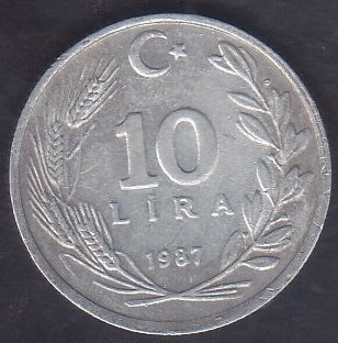 1987 YILI 10 LİRA