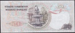 6.Emisyon 1.Tertip 50 Lira H66 672471 Çok Temiz+