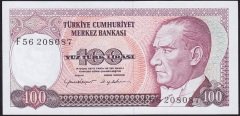 7.Emisyon 2.Tertip 100 Lira F56 208087 Çil
