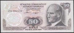 6.EMİSYON 2.TERTİP 50 LİRA J02 384159 ÇİLALTI
