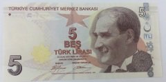 9.EMİSYON 5 LİRA 1.TERTİP A525 595815 ÇİLALTI ÇİL