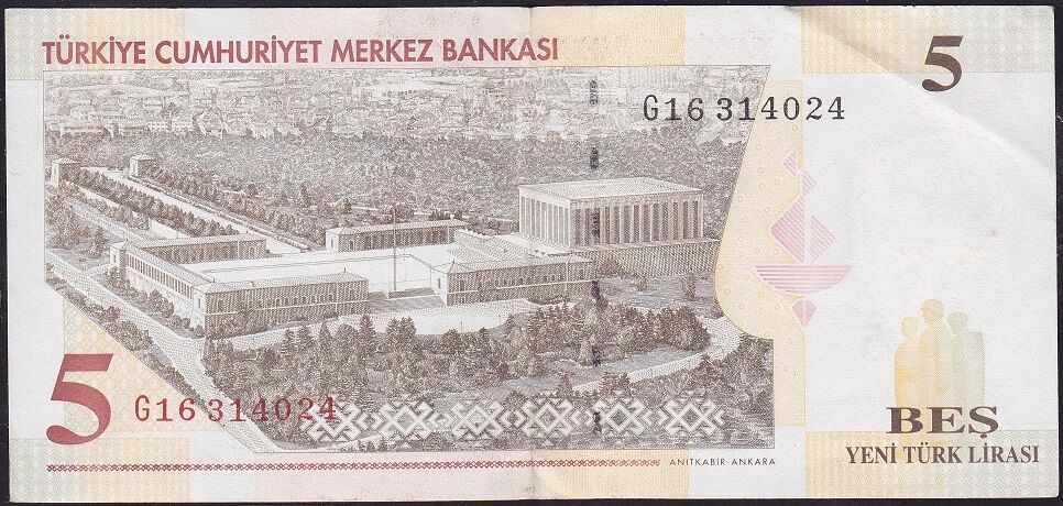 8.Emisyon 5 YTL G16 314024 Çok Çok Temiz+